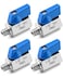 QWORK Mini Ball Valve 4 Pack 18 Female Male NPT Thread Stainless Steel Valves for Reliable ShutOff Valve