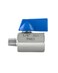 QWORK Mini Ball Valve 4 Pack 18 Female Male NPT Thread Stainless Steel Valves for Reliable ShutOff Valve