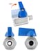 QWORK Mini Ball Valve 4 Pack 18 Female Male NPT Thread Stainless Steel Valves for Reliable ShutOff Valve