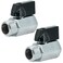 Refuuch Brass Mini Ball Valve 12 NPT Female x Male ShutOff ValvePack of 2