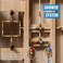 SUNGATOR Shut Off Ball Valve 12 Inch 12 Inch Ball Valve PushtoConnect Water Shutoff Easily Match to Pipe using Red and Blue Handle No Lead Brass Fittings for PEX Pipe Copper CPVC Pack of 2