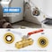 SUNGATOR Shut Off Ball Valve 12 Inch 12 Inch Ball Valve PushtoConnect Water Shutoff Easily Match to Pipe using Red and Blue Handle No Lead Brass Fittings for PEX Pipe Copper CPVC Pack of 2