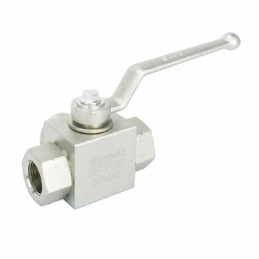 SLIYXTWIO sliyxtwio Hydraulic Ball Valve 3 Way 7250 PSI High Pressure Ball Valve NPT 12 Heavy Duty Shut Off Valve