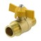T Tulead Brass Ball Valve Mini Valve Gas Ball Valve Male to Male 12Inch NPT Threaded Valve