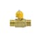 T Tulead Brass Ball Valve Mini Valve Gas Ball Valve Male to Male 12Inch NPT Threaded Valve