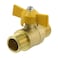 T Tulead Brass Ball Valve Mini Valve Gas Ball Valve Male to Male 12Inch NPT Threaded Valve