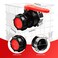 Takuoo 75mm IBC Tote Adapter IBC Tote Valve IBC Tank Coarse Thread Adapter Ball Cap Valve Container NPT DN50
