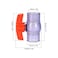 uxcell Ball Valve 1 Slip PVC Socket End Valve THandle Water ShutOff Valve for Irrigation and Water Treatment Clear Blue Red