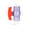 uxcell Ball Valve 1 Slip PVC Socket End Valve THandle Water ShutOff Valve for Irrigation and Water Treatment Clear Blue Red