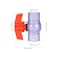 uxcell Ball Valve 34 Slip PVC Socket End Valve THandle Water ShutOff Valve for Irrigation and Water Treatment Clear Blue Red