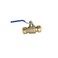 XFITTING Push Fit 34 Inch x 34 Inch Push Fit Ball Valve Blue Cold 1 Piece