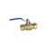 XFITTING Push Fit 34 Inch x 34 Inch Push Fit Ball Valve Blue Cold 2 Pieces