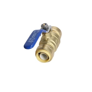XFITTING Push Fit 34 Inch x 34 Inch Push Fit Ball Valve Blue Cold 2 Pieces