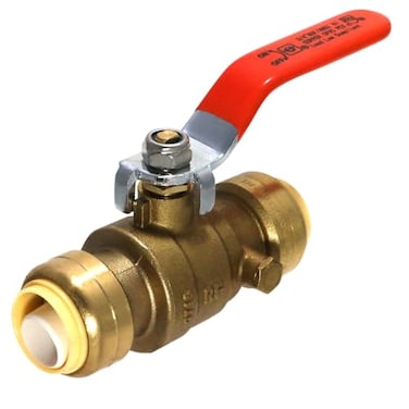 XFITTING Push Fit 34 Inch x 34 Push Fit Inch Ball Valve with Drain 28251XX 1 Piece
