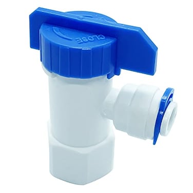 ZIGZAGSTORM Ball Valve for Tank 14 inch NPTF 14 inch Output Quick Connect Tube for for Reverse Osmosis Water Storage Tanks