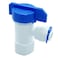 ZIGZAGSTORM Ball Valve for Tank 14 inch NPTF 14 inch Output Quick Connect Tube for for Reverse Osmosis Water Storage Tanks
