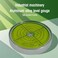 The Yan 62mm Point high Precision Universal Level Bubble Metal Bubble Water Leveler Cross Gauge Small Household Silver Green Magnetic