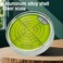 The Yan 62mm Point high Precision Universal Level Bubble Metal Bubble Water Leveler Cross Gauge Small Household Silver Green Magnetic