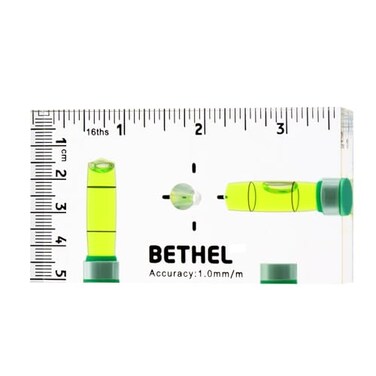 BETHEL 90180 Compact Level with Shatterproof Crosscheck Magnetic Bubble Mini Pocket Spirit Level for Picture Hanging Marking Measuring Instruments Layout tools 951351MM