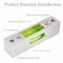 The Yan High precision aluminum alloy metal adjustable level bubble small square bar luminous magnetic length 66 hole pitch 56MM