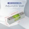 The Yan High precision aluminum alloy metal adjustable level bubble small square bar luminous magnetic length 90 hole pitch 78MM