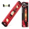 KATA Torpedo Level Magnetic TooL 9 Inch Small Leveler Tools with Ruler 4590180 Degree Vials Removable Line Bubble Spirit leveling For Hanging Pictures Installing Shelf in Dark Tight Spaces