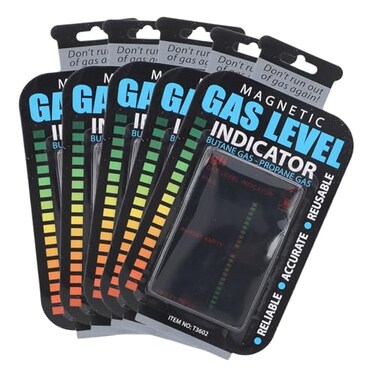 Msiud Propane Gas Level Indicator 5Pcs Reusable Propane Fuel Level Indicators Magnetic LPG Tank Gauge for Propane Butane Bottles for Grill Heater Camping