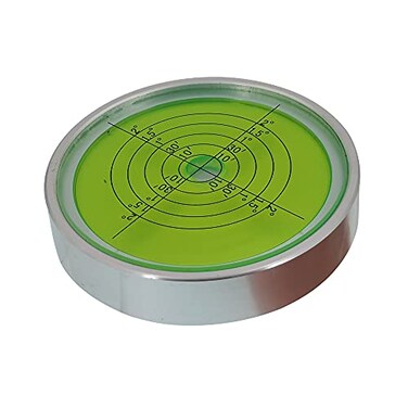 XMLEI Metal horizontal bubble universal high precision small level instrument round bubble level ruler correction 74X15mmj158186