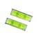 GEONASSUR Magnetic Mini Small Bubble Level Tool Scope Square Pocket Long Stick On High Precision Horizontal 2pcs 2inch 52mmx20mmx15mm