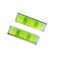 GEONASSUR Magnetic Mini Small Bubble Level Tool Scope Square Pocket Long Stick On High Precision Horizontal 2pcs 2inch 52mmx20mmx15mm