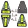 SIZIKJXGHWYI 3Pcs Magnetic T Level with Screws Mounted Screw and Magnetism Dualfunction Bubble Spirit Levels Leveling for Trailers Camera Telescope Tripods
