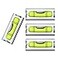 GEONASSUR Magnetic Mini Small Bubble Level Tool Scope Square Pocket Long Stick On High Precision Horizontal 4pcs 16inch 40mmx17mmx15mm