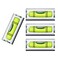 GEONASSUR Magnetic Mini Small Bubble Level Tool Scope Square Pocket Long Stick On High Precision Horizontal 4pcs 16inch 40mmx17mmx15mm