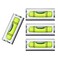 GEONASSUR Magnetic Mini Small Bubble Level Tool Scope Square Pocket Long Stick On High Precision Horizontal 4pcs 16inch 40mmx17mmx15mm