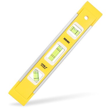 DOWELL 9 Inch Magnetic Box Level Torpedo Level3 Different Bubbles4590180Measuring Shock Resistant Torpedo Level
