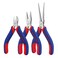 WORKPRO Mini Pliers Set 3Piece Small Pliers Tool Kit Includes 4 Diagonal Plier 5 Long Nose Plier 6 Needle Nose Plier for Making Crafts Repairing Electronic Devices
