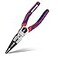 WORKPRO 6in1 Needle Nose Pliers 8 Inch Multipurpose Long Nose Pliers with Wire StripperCrimperCutter Function Premium HeavyDuty CRV Steel Hand Tool Plier for Home Crafts