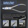 SPEEDWOX Stainless Steel Half Round Plier 6Inch Round Flat Nose Nylon Jaw Eyeglasses Repairing Pliers with Eyeglass Screwdriver