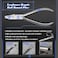 SPEEDWOX Stainless Steel Half Round Plier 6Inch Round Flat Nose Nylon Jaw Eyeglasses Repairing Pliers with Eyeglass Screwdriver
