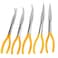 FUNSUEI 5 PCS 11 Inch Long Needle Nose Pliers Set Long Nose Pliers Set Including 90 Degree 45 Degree 25 Degree Straight Needle Nose and Circle Pliers