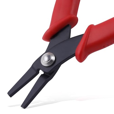 GOLD DEER 55 Inch Mini Flat Nose Pliers Thin Duckbill Pliers with Smooth Jaw for Jewelry Craft Making Beading Hobby Work Craft Supplies