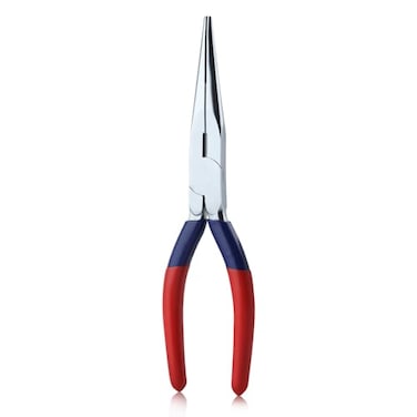 GOLD DEER 8 Inch Long NeedleNose Pliers With Serrated Jaw Chain Nose Pliers Side Cutters Mini Jewelry Pliers Mini Long Nose Pliers For Jewelry Making Bending Wire Cutting Soft Wires Redblue