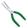 INJOYTEC Flat Nose Pliers Duck Bill Jaw Pliers with Serrated Jaw Flat Nose Duck Bill Pliers Disassembly Pliers with Cross Cut Teeth for Hard to Reach Narrow Spaces