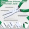 INJOYTEC Flat Nose Pliers Duck Bill Jaw Pliers with Serrated Jaw Flat Nose Duck Bill Pliers Disassembly Pliers with Cross Cut Teeth for Hard to Reach Narrow Spaces