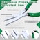 INJOYTEC Flat Nose Pliers Duck Bill Jaw Pliers with Serrated Jaw Flat Nose Duck Bill Pliers Disassembly Pliers with Cross Cut Teeth for Hard to Reach Narrow Spaces