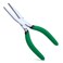 INJOYTEC Flat Nose Pliers Duck Bill Jaw Pliers with Serrated Jaw Flat Nose Duck Bill Pliers Disassembly Pliers with Cross Cut Teeth for Hard to Reach Narrow Spaces