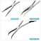 MFBJXC 3Piece 11 Precision Long Nose Pliers Set with Insulated Comfort Grip HandlesStraight Long Needle Nose Pliers2545 Degree Angle Curved Pliers for Wire BendingShapingTrimming