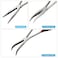 MFBJXC 3Piece 11 Precision Long Nose Pliers Set with Insulated Comfort Grip HandlesStraight Long Needle Nose Pliers2545 Degree Angle Curved Pliers for Wire BendingShapingTrimming