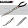 MFBJXC 3Piece 11 Precision Long Nose Pliers Set with Insulated Comfort Grip HandlesStraight Long Needle Nose Pliers2545 Degree Angle Curved Pliers for Wire BendingShapingTrimming