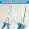 SPEEDWOX Long Reach Extra Long Needle Nose Pliers With Teeth Wire Looping Pliers for Jewelry Making Protective Cover For Narrow Space